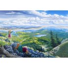 Anasta & Glacier, framed canvas print